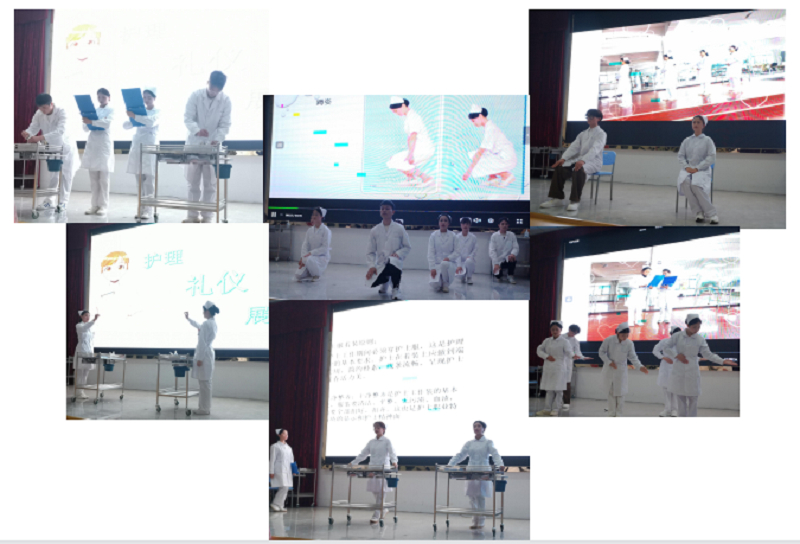 树礼仪形象  展天使风采 ——护理学院隆重举行beat365官方网站第一届护理礼仪大赛开幕式暨选拔赛初赛(图4)