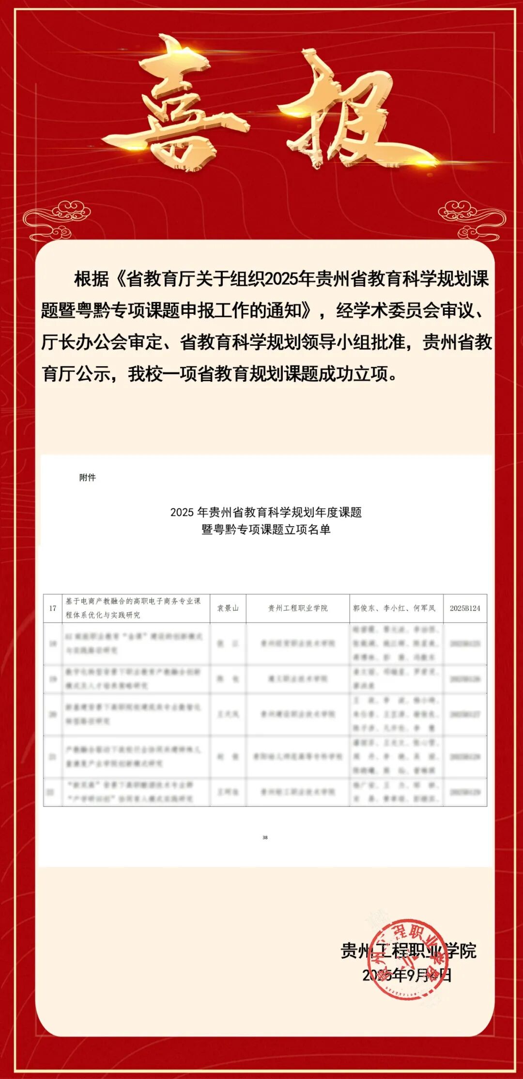 喜报丨beat365官网又获一项省教育规划课题(图1)